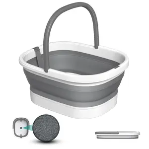 Nekteck Foot Soaking Tub Collapsible Bucket for Foot Bath Soak Tub, Foot Basin Foot Soaker with 138 Acupressure Nodes and Pumice Stone for Feet Massager Pedicure Foot Spa, Gifts for Men Women Dad Mom