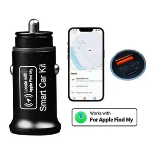 Car Charger GPS Locator Tracker, 20W USB Phone Charger, Smartphone Charger, Fast Charging Type C QC3.0 for iPhone Find My Apple Official APP(Only Fit For iPhone) Fast Charging Supported