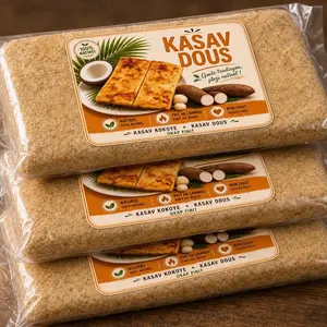 6 pcs Kasav Dous Haityen-Haitian Cassava Bread (3 Packs)