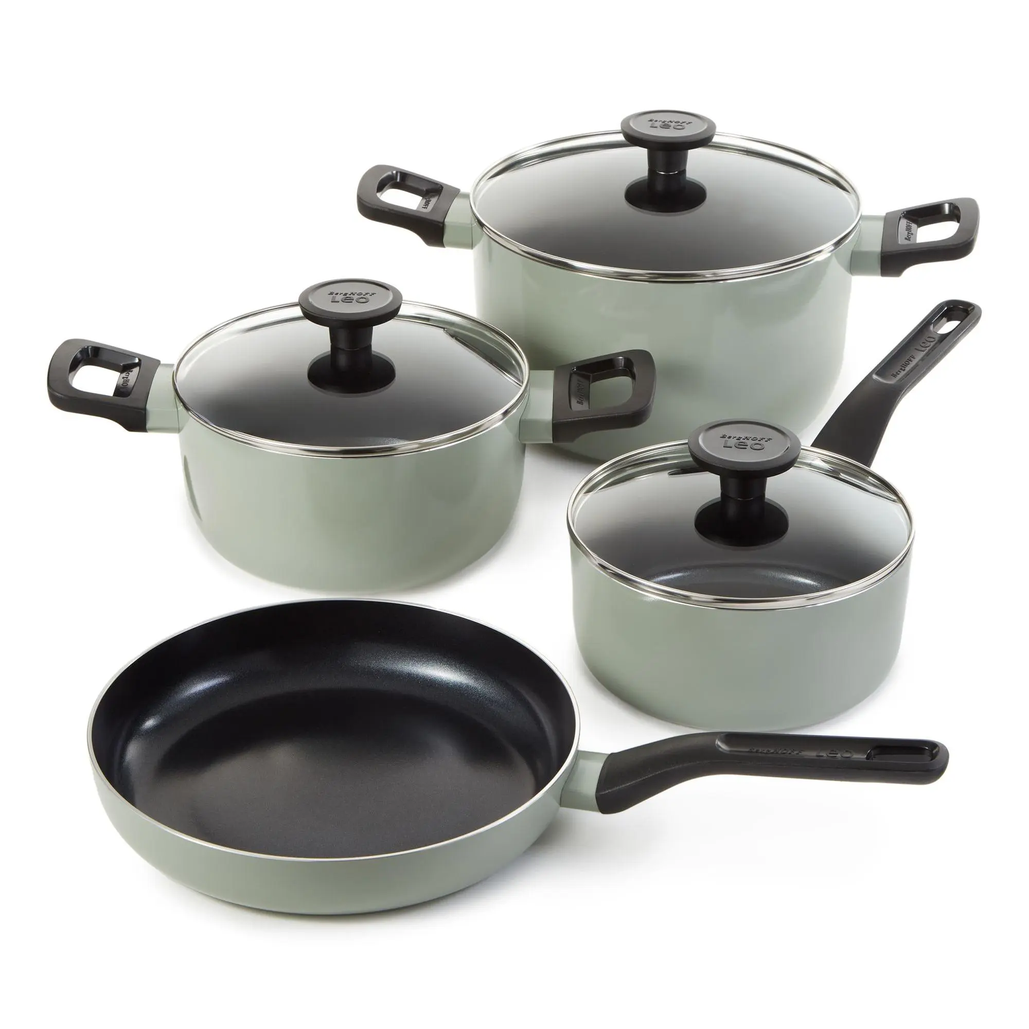 BergHOFF Leo Glints 7Pc Ceramic Nonstick Cookware Set