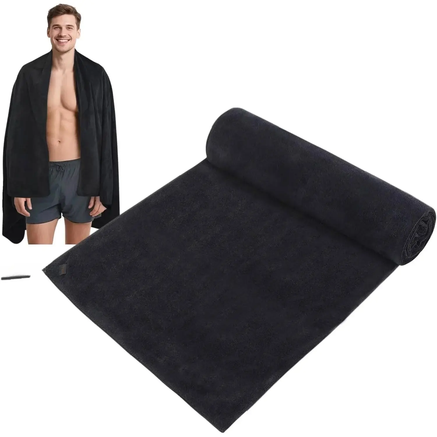Microfiber Gym Bath Towel Ultra Soft Travel Camping Towel Super Absorbent Swimming Sport Towels with Carry Bag for Adults and Children