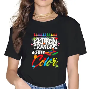 Broken Crayons Still Color Shirt Mental Health Awareness T-Shirt