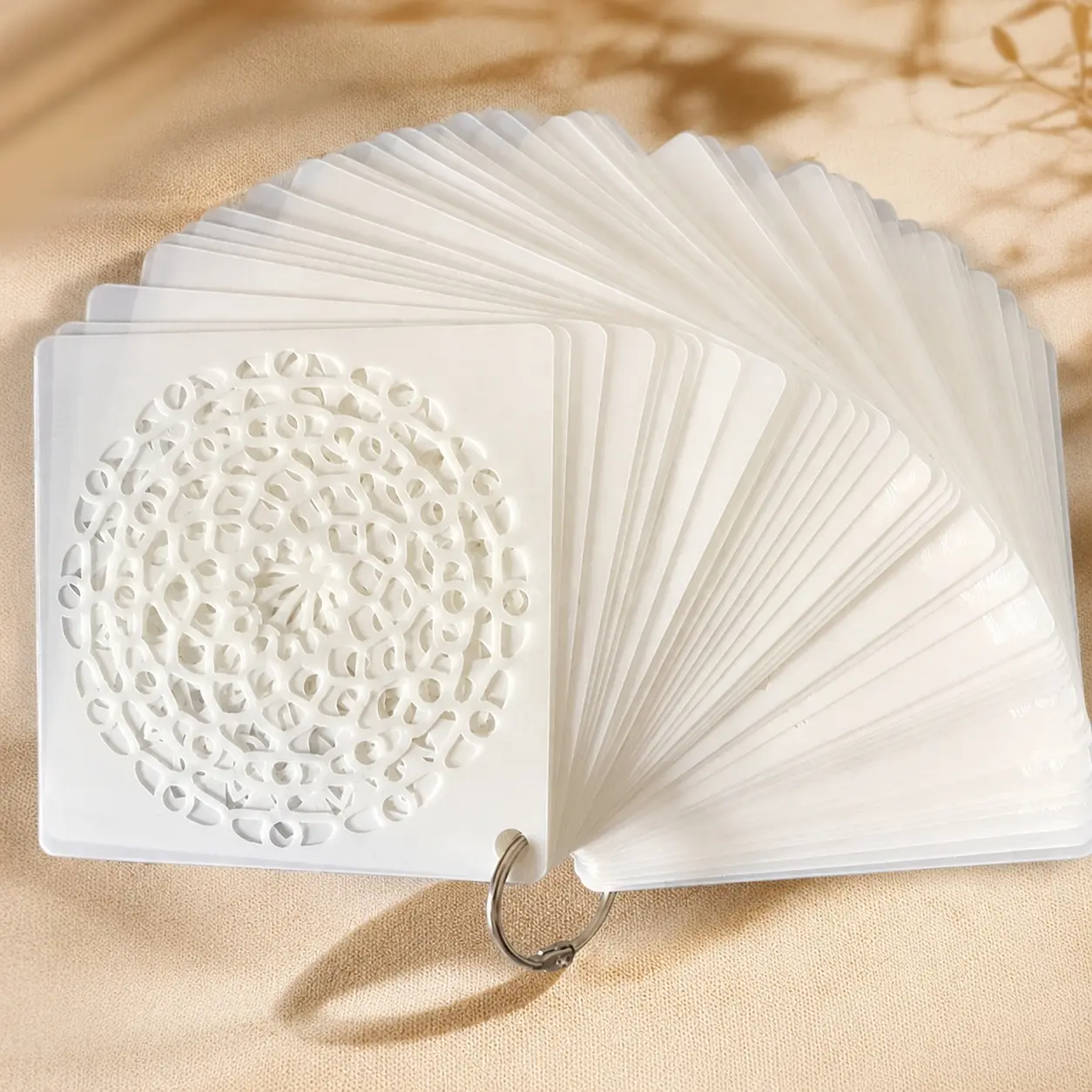 Laser-Cut Mandala Stencil Kit: Reusable High-Precision Painting Templates for Walls, Wood, Tile & Fabric. Waterproof DIY Art Tools for Home Decor, Stress Relief, Creative Craft & Meditation Art Projects.