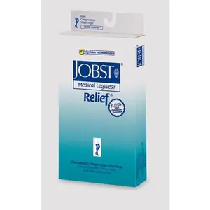 Jobst Relief 20-30 Thigh-hi Black Small W/silicone Band