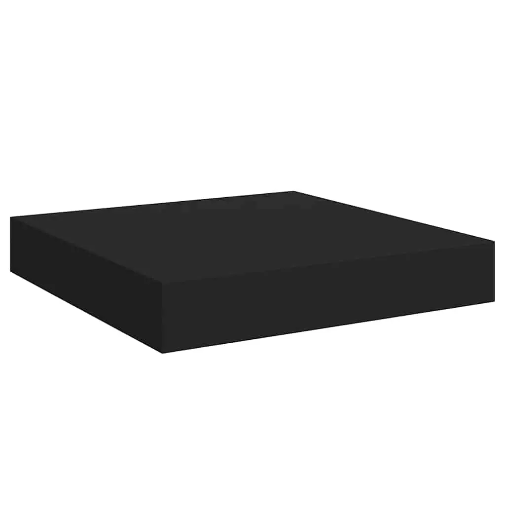 vidaXL Wall Shelf, Floating Shelf, Display Shelf, Wall Mounted Shelf for Book Photo Frame Trophy Planter Pot Decorations, Modern, Black 323823