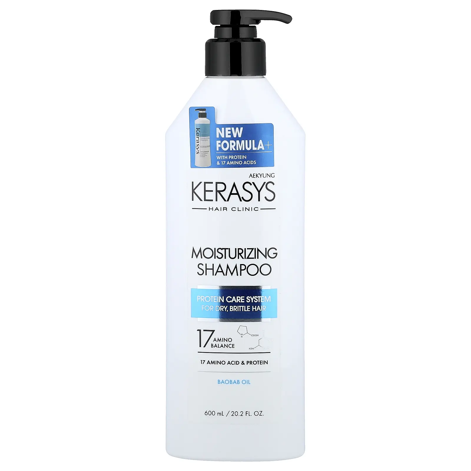 Kerasys Moisturizing Shampoo, For Dry, Brittle Hair, 20.2 fl oz (600 ml)