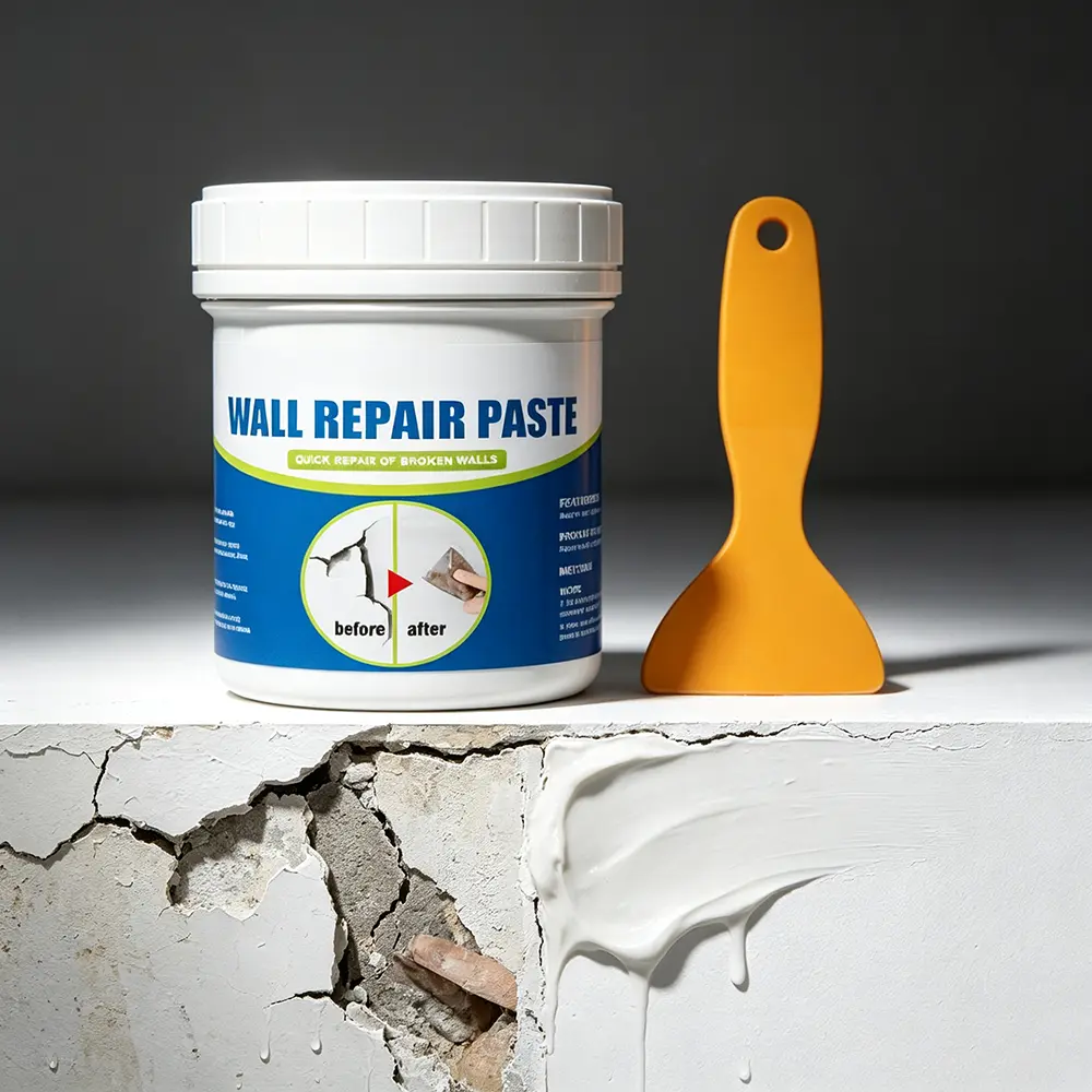 Fast Dry Wall Repair Spackle, No Sanding Paint Ready, Stain & Crack Cover, Anti-Moisture Mold Resistant, Summer Humidity Wall Fix 2026, Easy Apply Wall Patch, Indoor Crack Filler for Drywall & Plaster