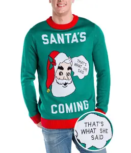 Men's Santa's Coming Ugly Christmas Sweater