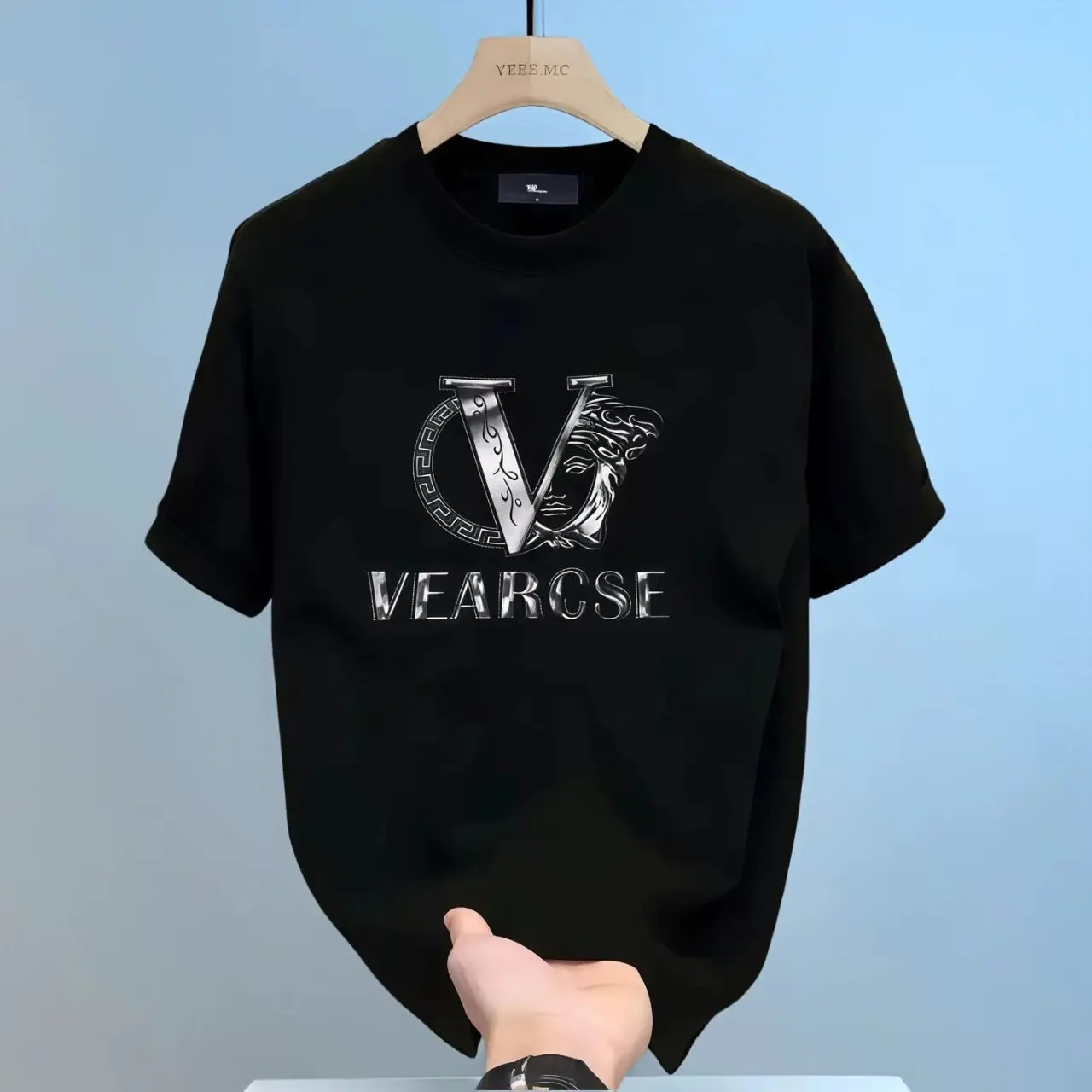High-Quality Casual Top,Casual Classic Graphic Teemen'S Stylish Pure Round-Neck Casual Printed T-Shirt, Suitable For Both Men And Women, Perfect For Fashionable And Relaxed Summer Outfits.