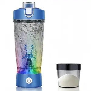 Electric Protein Powder Mixing Cup, Fully Automatic Blending Cup with Powder Box, Electric Protein Powder Shaker for Fitness Sports, Protein Shaker Bottle
