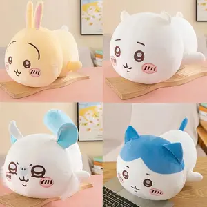 30CM Chiikawa Series Long Doll Cartoon Hachiware Soft Pillow Big Size Plush Doll Ornament Children's Girl Toy Birthday Gift