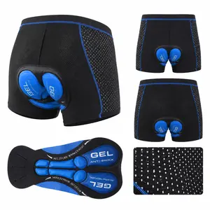 Men's 3D Gel Padded Cycling Underwear Breathable Quick Dry Bike Shorts for MTB & Road Biking with Silicone Shock Absorption for Enhanced Comfort