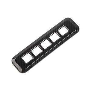 Carbon Fiber Door Password Lock Switch Button Frame Cover Trim for Ford F150 2015-2025 ABS High-Quality UV Resistant Auto Exterior Accessories