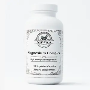 Eden's Apothecary Magnesium Complex High Absorption Supplement 120 Vegetable Capsules for Sleep Muscle & Nerve Function Energy Support Healthcare Natural Fitness Dietary Edible