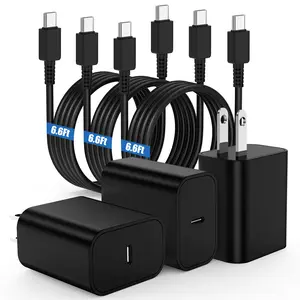 JAYUANONE 2PACK 45W Super Fast Charger Type C, USB C Android Phone Charger Fast Charging Cord with 6ft Cable Compatible with Samsung Galaxy S25 Ultra/S25/S24/S23 Ultra/S22 Ultra/S20 Ultra/Note 10 Plus/Galaxy Tab S8