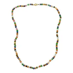 Rarities Multicolor Multigemstone Bead Gold-Plated 36" Necklace