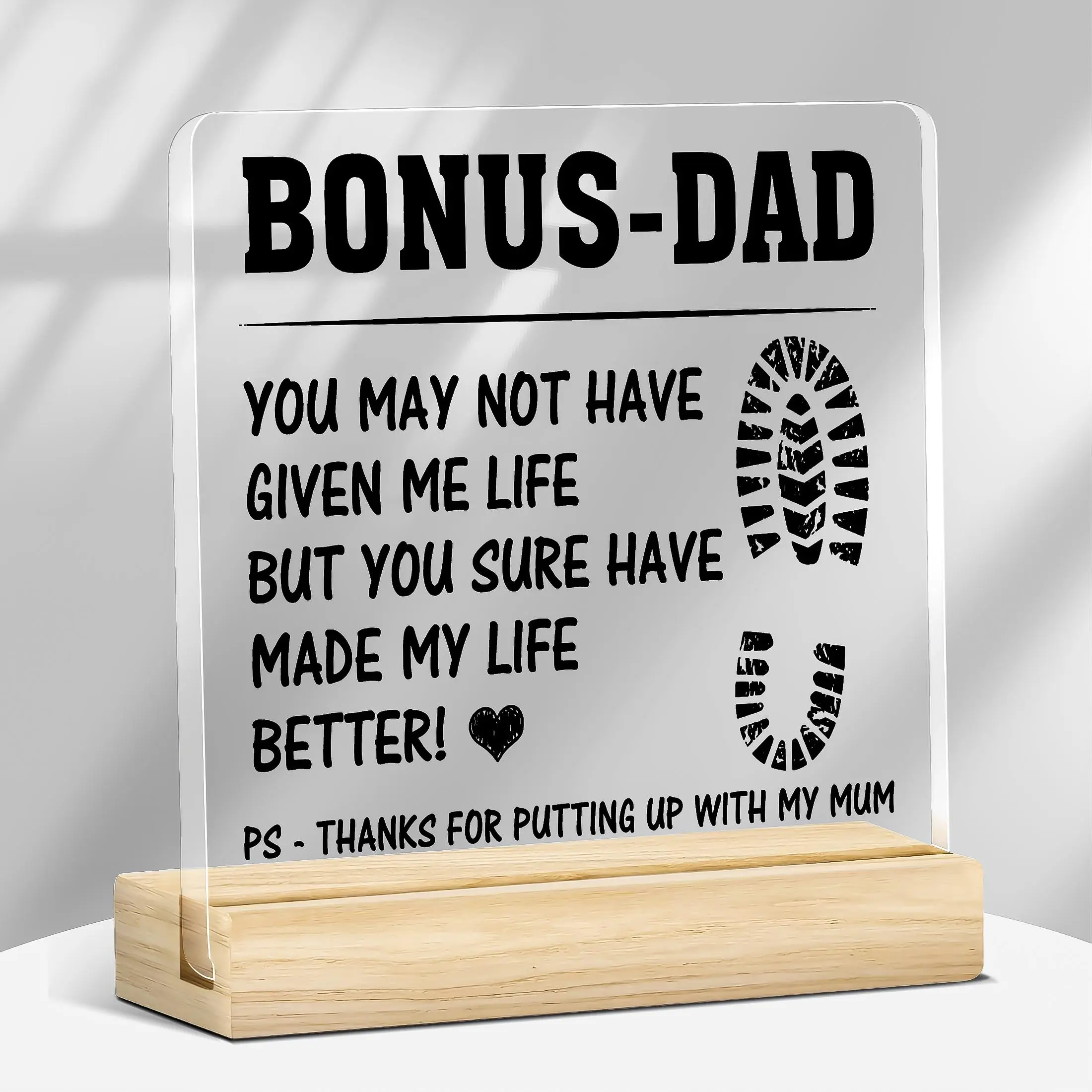 Acrylic Desk Plaque, Acrylic Desktop Sign, Clear Acrylic Decorative Home/Office Decor, Gift for Birthday, Christmas, Home Decor Gifts, Home Decor, Room Decor, Signs