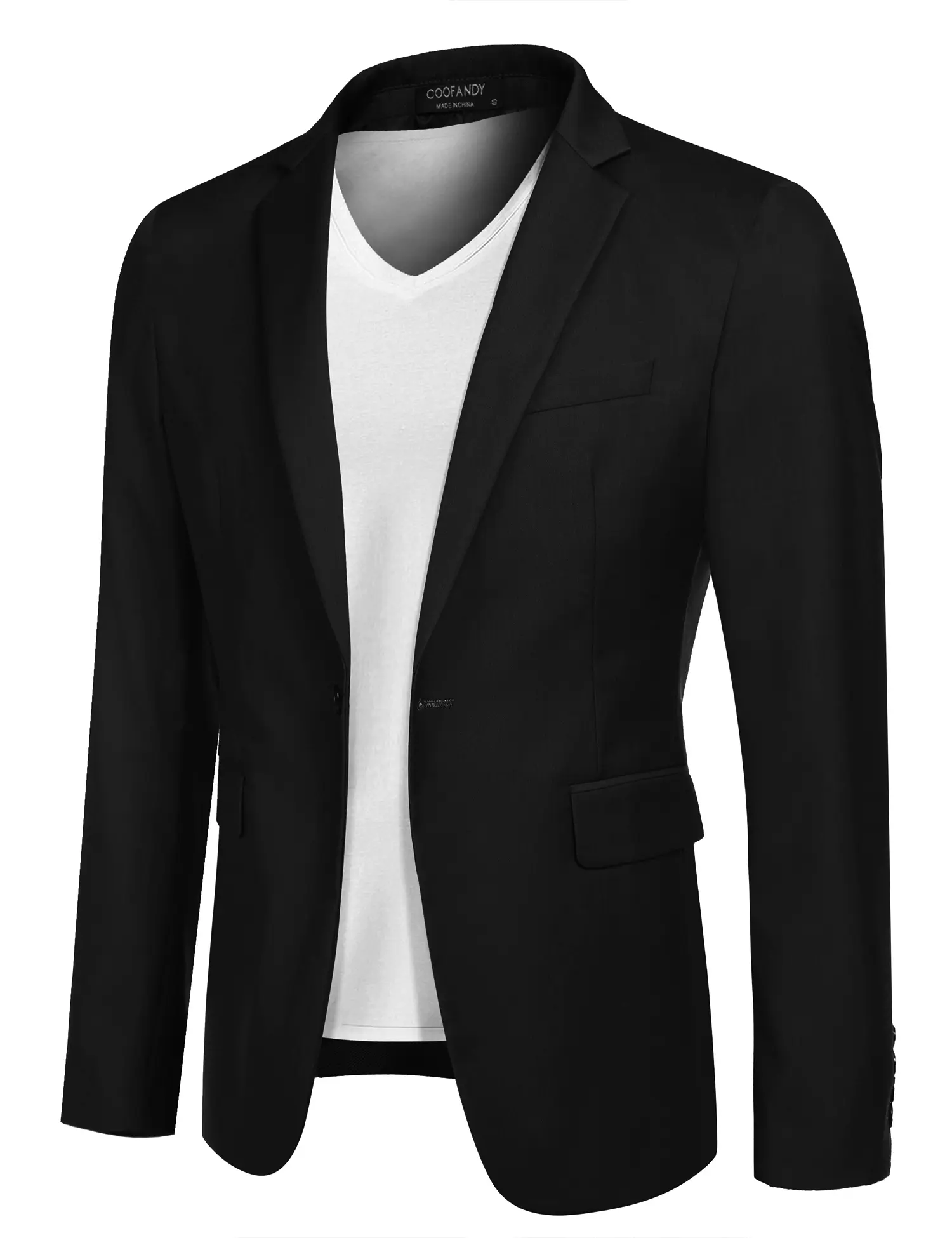 COOFANDY Mens Sport Coat Casual Blazer One Button Business Suit Jacket Classic Menswear Fashion Outfit Vneck Long Sleeve COOFANDY Mens Sport Coat Casual Blazer One Button Business Suit Jacket Classic Menswear Fashion Outfit Vneck Long Sleeve