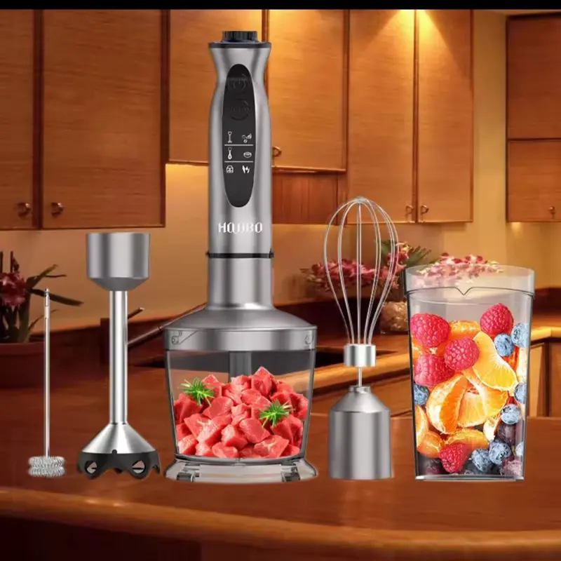 5in1 Immersion Hand Blender, Powerful 12 Speed Handheld Stick Blender