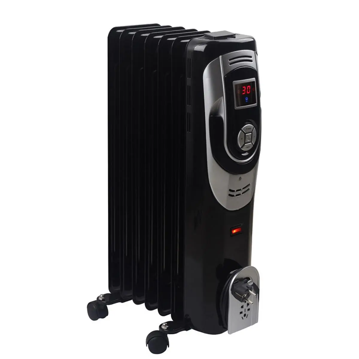 212 MAIN Optimus H6015L Digital 7-Fin Oil-Filled Radiator Heater with Adjustable Heating