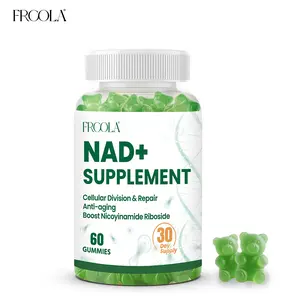 Frcola NAD+ Supplements Gummies for Skin Aging Support, Energy, and Focus | 300mg per serving-60 gummies ( 30Days Supply) - Vitamin & Wellness Supplements Dietary Healthcare Edible