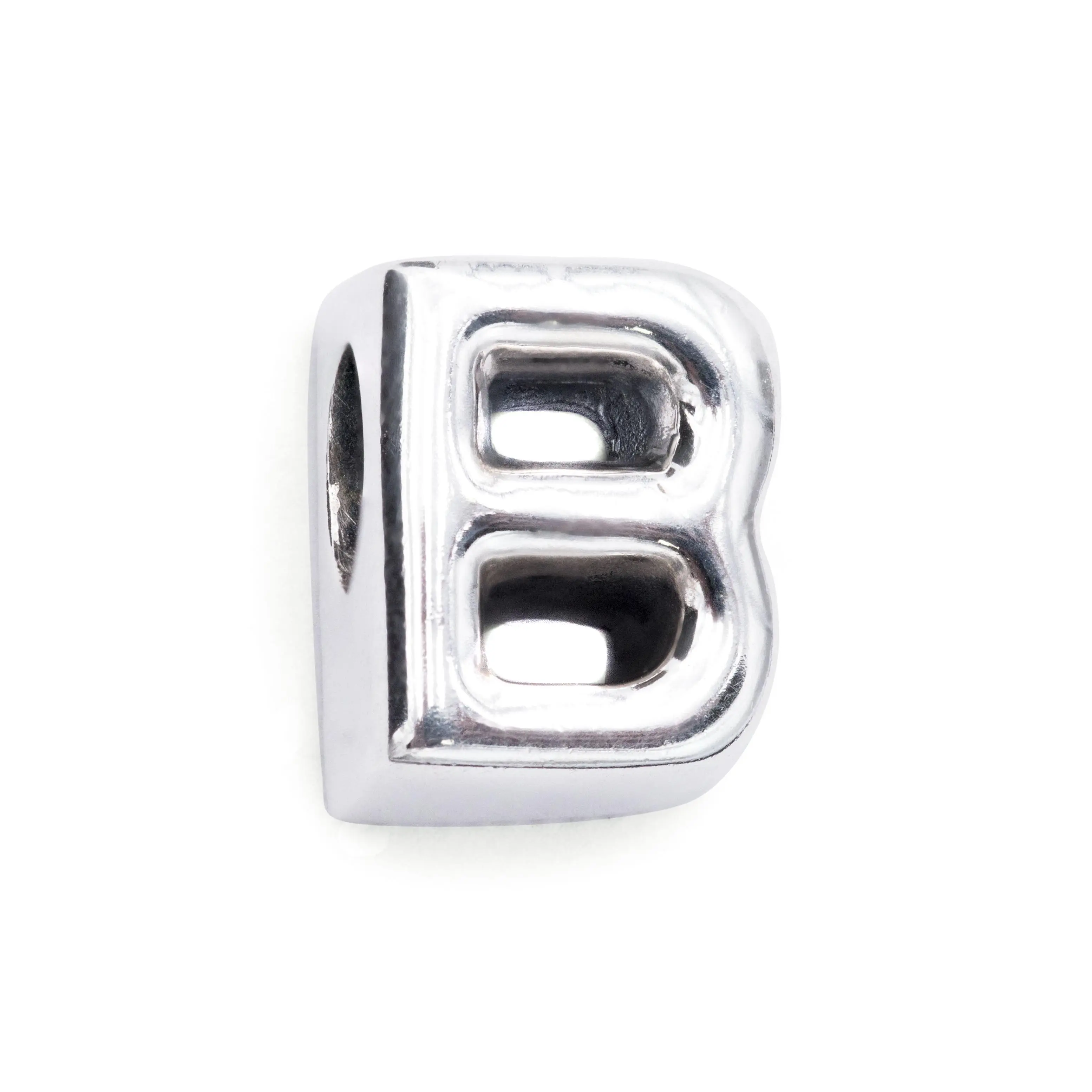 PANDORA Letter B Charm - 797456, Personalized Jewelry, Silver, Unisex, Charms & Pendants, Capital B, Charms Making