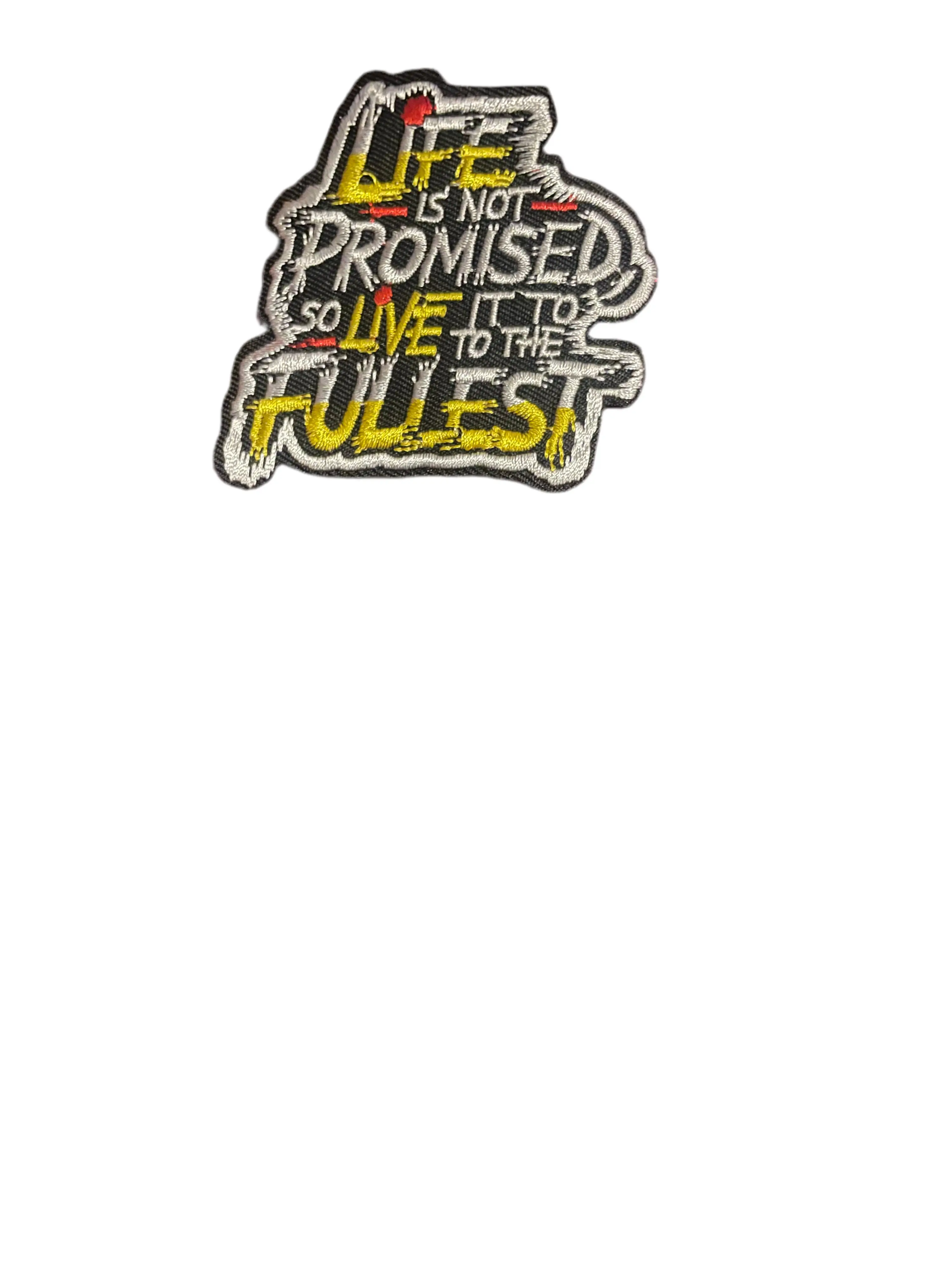 Life is not promised patch Life is not promised patch