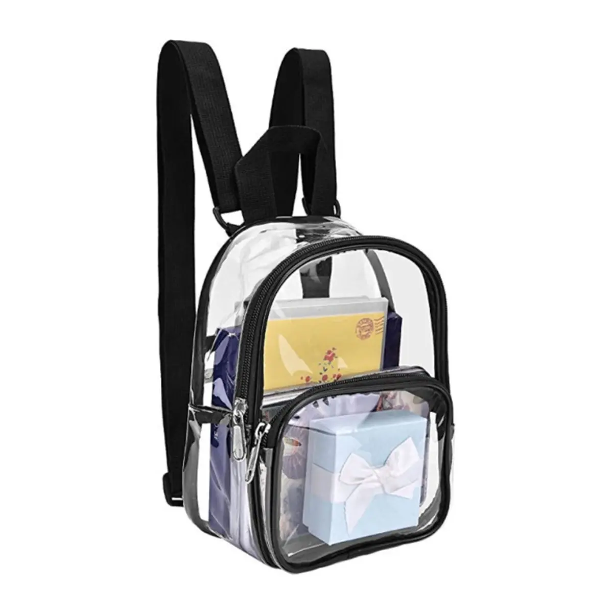 Alikpop Clear Stadium Transparent Mini Backpack Messenger Bag Stadium Approved for Men and Women Clear  Bag everyday purse crossbody tote