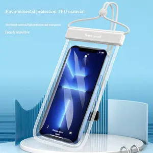 Unisex 2-Piece Minimalist TPU Fabric Touch-Screen Phone Pouch - Waterproof Outdoor Dry Bag for Dive Shooting, Beach Water Sports, Boating Gear