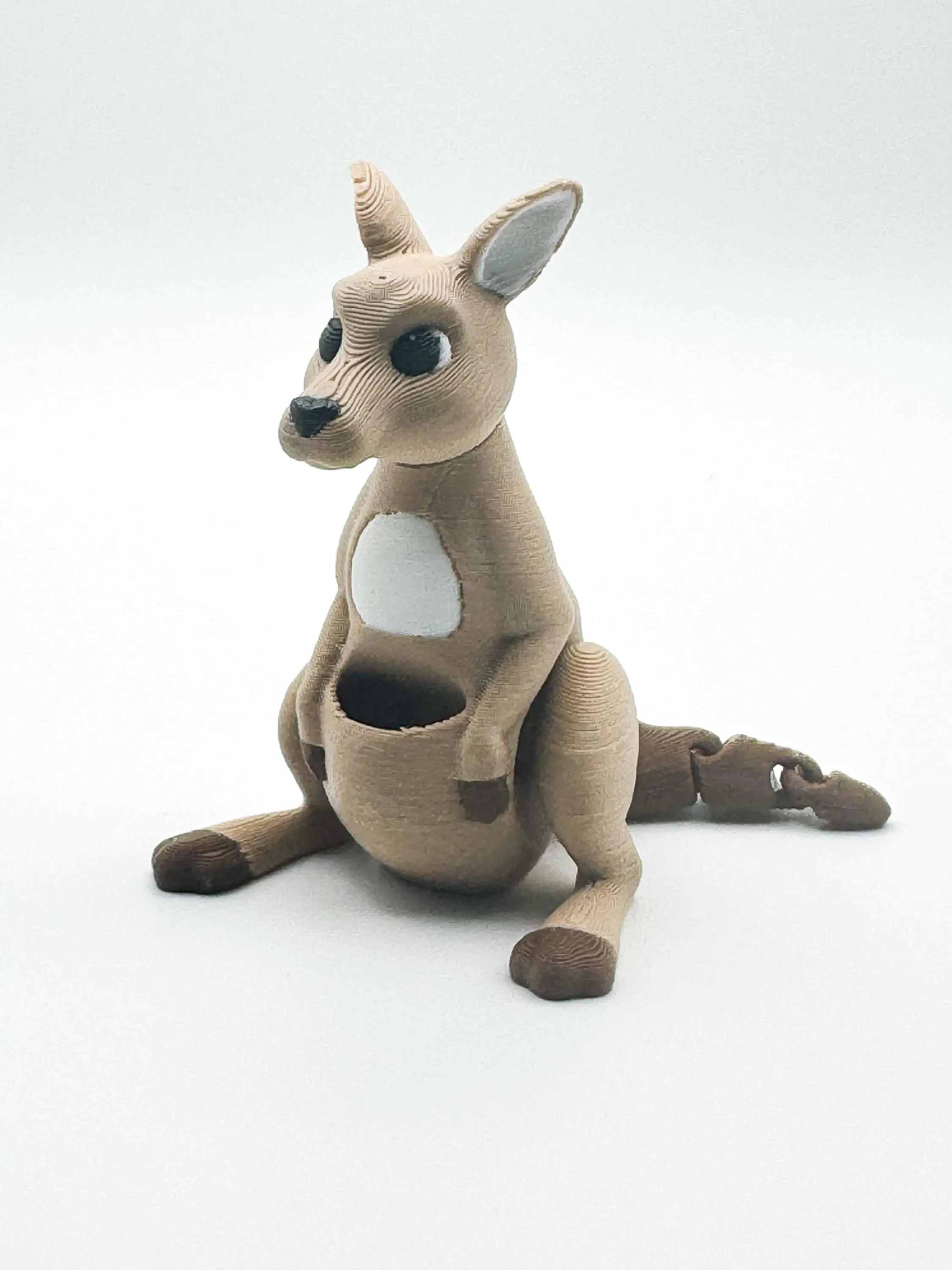 Articulated Kangaroo Fidget - 3D Printed Flexi Animal - Kangaroo Lover Gift - Desk Fidget - Ages 14+