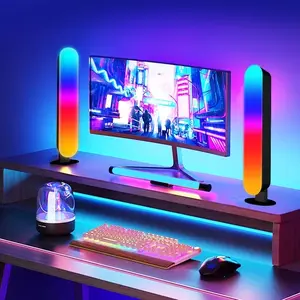 LED Smart Light Bars Computer Desktop Decoration Light Colorful Automatic Stroboscope with Multi-functional Remote Control for Wireless Operation USB Power Supply Super Cool Night Light Gift LED Light Backlit