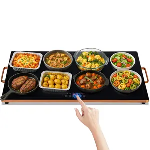 WARMOUNTS Electric Food Warming Tray - 3 Sizes Available with 10-Second Fast Heating & Adjustable Temperature for Home & Party Use