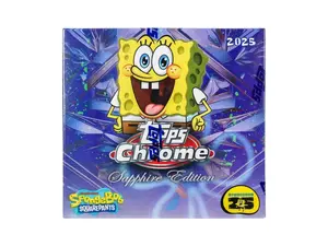 2025 Topps Chrome Spongebob Squarepants 25th Anniversary Sapphire Edition Trading Cards