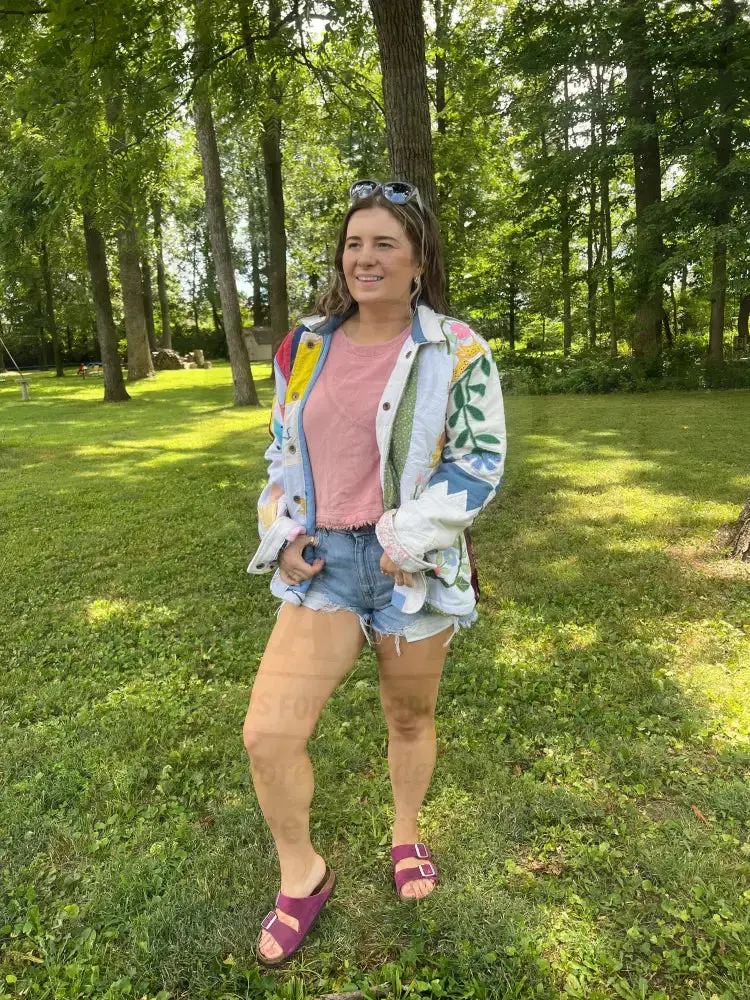 Upcycled Patchwork Blanket Jacket
