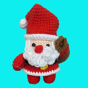 Handmade Crochet Santa Claus 3 Inch Tall Christmas Gift Unique Craftsmanship Festive Decoration Special Keepsake for Holiday Decor