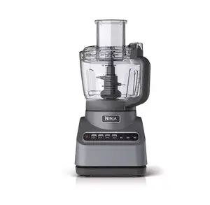 Ninja BN601 Professional Plus Food Processor, 1000 Peak Watts, 4 Functions for Chopping, Slicing, Purees & Dough with 9-Cup Processor Bowl, 3 Blades, Food Chute & Pusher, Silver