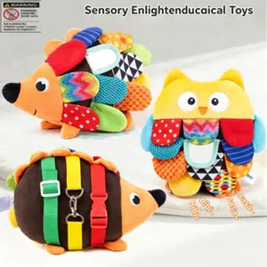 Baby Handmade Assembled Soft Plush Doll, Early Education Fun Educational Toy for Children, Interactive Learning Plaything for Kids