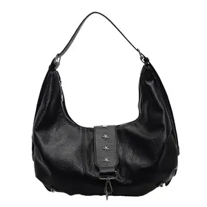 Women's large-capacity tote bag, 2025 new casual bag, fashionable retro shoulder crossbody bag, niche dumpling bag women handbags luxury designer real