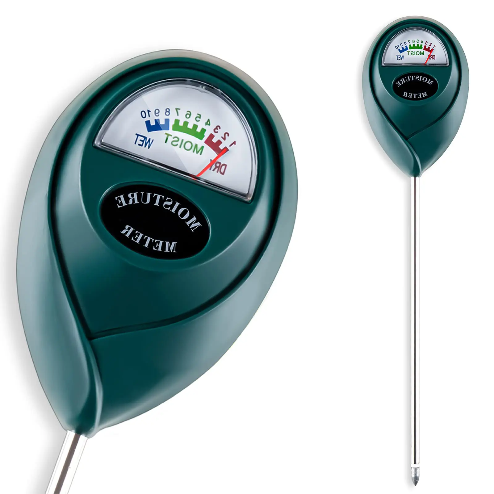 No-Battery Soil Moisture Gauge, Hygrometer Sensor for Indoor-Outdoor Potted Plant Care, Gardening & Lawn Watering (Home Improvement Garden Supply)