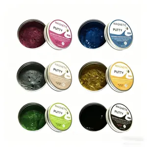 Magnetic Putty 6 Pack | Magnetic Slime Fidget Toy Stress Relief Squishy Toy for Kids Adults Sensory Play Anxiety Relief Magnet Putty for Boredom Relief