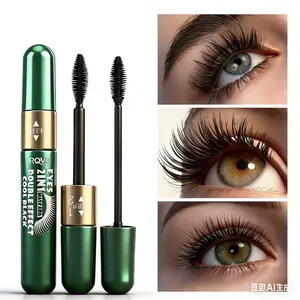 2-in-1 Double Effect Eyelash Mascara - Lengthening + Intensifying, Waterproof Curling Quick-Drying
