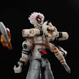 3D Printed Jujutsu Kaisen Ryomen Sukuna King Multi-Jointed Shapeshift Toys Action Figures Model Ornaments Kids Gifts