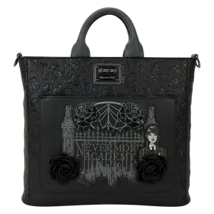 Wednesday Roses Convertible Backpack & Tote Crossbody Bag