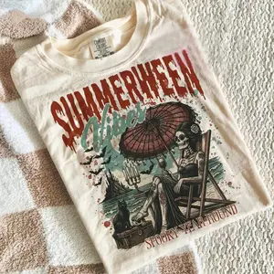 Comfort Colors Summerween Shirt, Halloween Summer Tshirt,  Summer Time Tee, Spooky Shirt, Unisex Tee, Gift for Friend