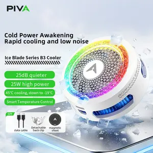 Piva B3 Phone Cooler Ice Blade Series, Magnetic Back Clip Semiconductor, Silent Cooling, Game Temperature Control, Live Streaming Tool