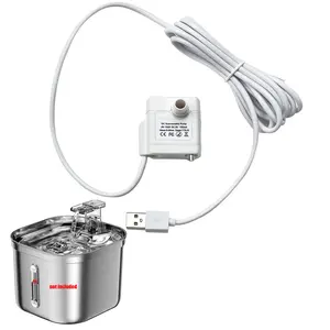 Homtyler Cat Water Fountain Pump Replacement, Ultra Quiet Pump for Pet Water Pump