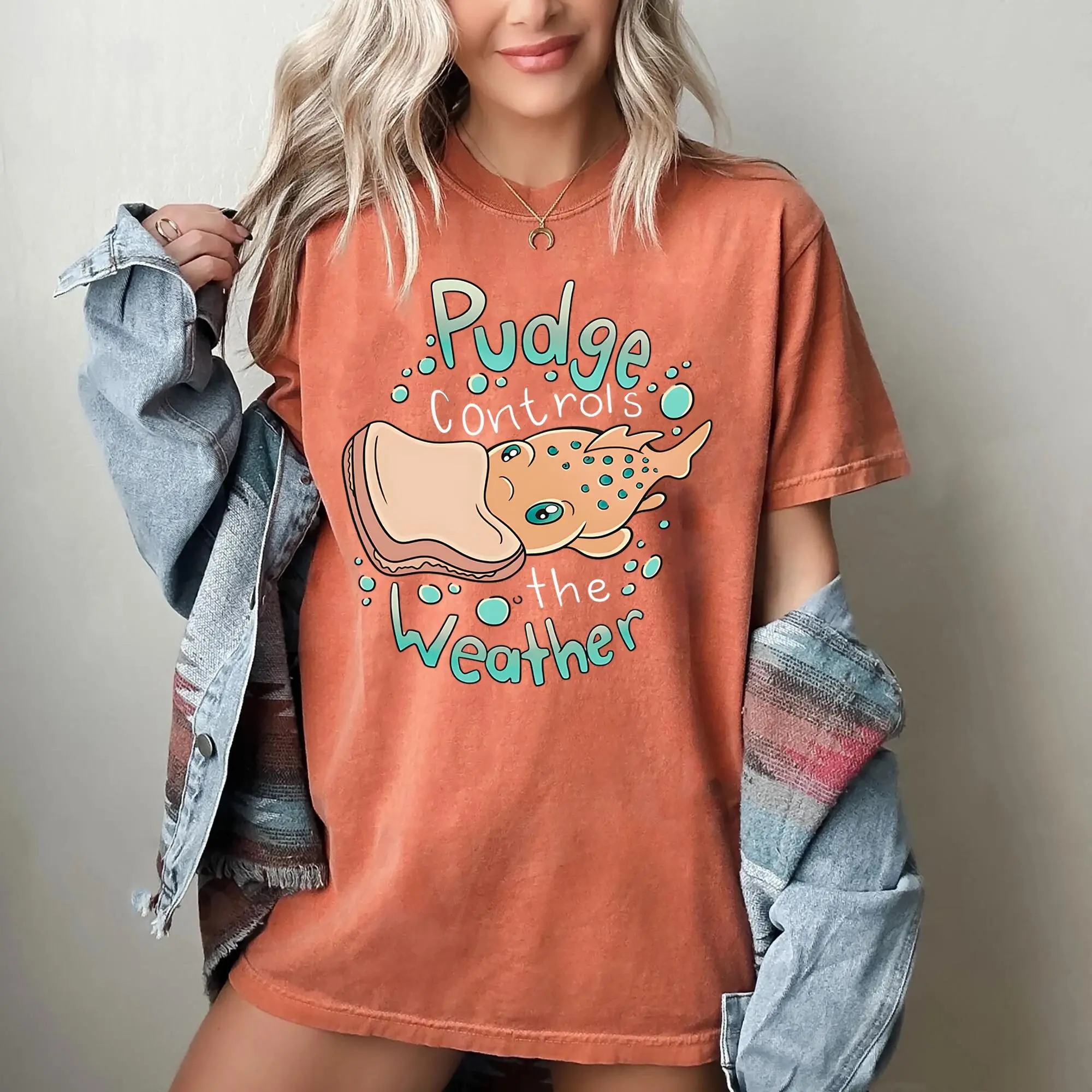 Comfort Colors® LiloSStitch Pudge Controls The Weather T-Shirt , Family Matching Shirt, Magic Kingdom Tee, Birthday Gift, WDW Tee