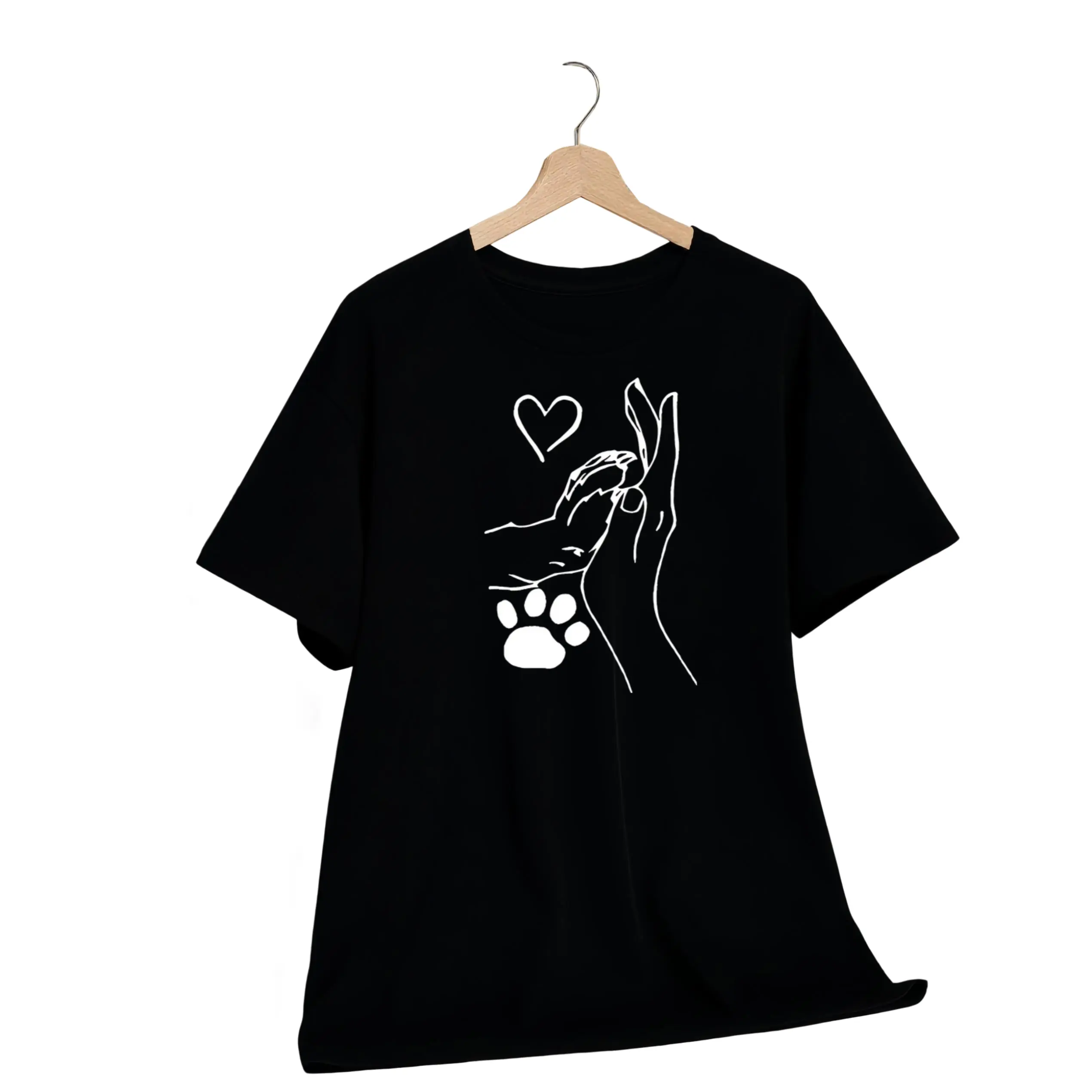 Paw Printdog Paw Presson Hfit Tshirtsoft Breathable Short Sleeve Round Neck Top with Pawheart Design Casual Summer Blouse for Pet Lovers Machine Washable Spring Fall Outfitshappy Mother Day Shirt for Mom Best Mom Ever Graphic Tee Gift
