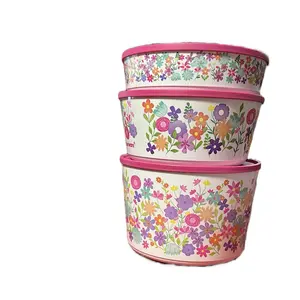 Flower 3 piece set Tupperware Organizer