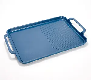 Cooking Light 15"x11" Ceramic Nonstick Double Burner Grill/Griddle